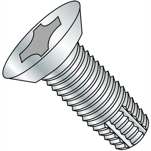 Hot Deal 12-24X1/2 Phillips Flat Undercut Thread Cutting Screw Type F Fully Threaded Zinc, Pkg of 8000