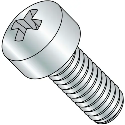 Direct From Factory 1/4-20X1 Phillips Fillister Head Machine Screw Fully Threaded Zinc, Pkg of 2000