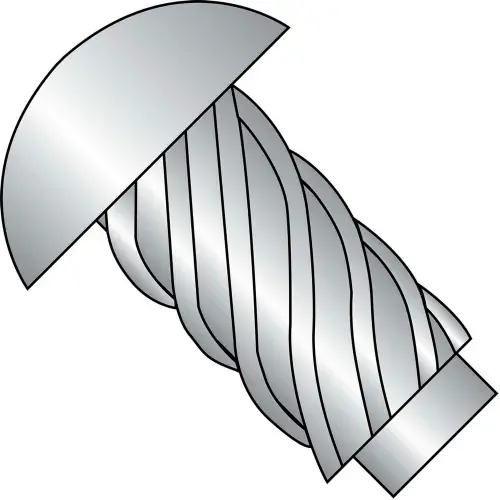 2 x 1/4 Round Head Type U Drive Screw 18-8 Stainless Steel - Pkg of 10000 Crafted