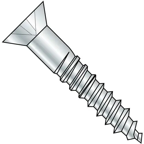 Hot Picks 12 x 4 Phillips Flat Full Body 2/3 Thread Wood Screw Zinc - Pkg of 400