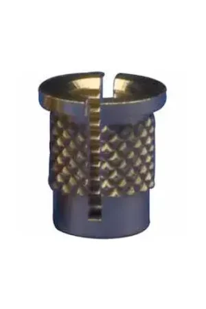 Certified 4-40 Reverse Slot Press Insert - Brass - 260-004-Rs - Pkg Qty 25