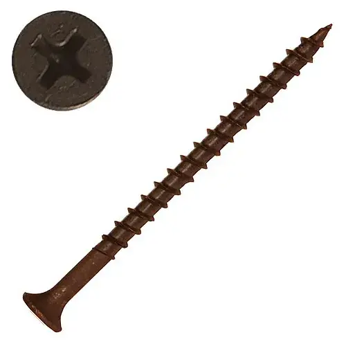 Authentic 8 x 2-1/2" Phillips Bugle Head Drywall Screw - Steel - Partial Thread - Coarse - Pkg of 2500