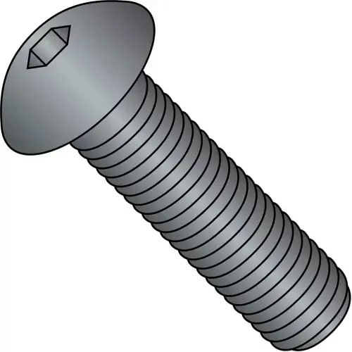 Latest Button Socket Cap Screw - 8-32 x 1/2" - Steel Alloy - Thermal Black Oxide - FT - UNC, Pack of 100
