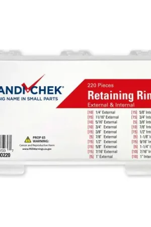 Retaining Ring External & Internal Assortment 220 Piece Time-Limited