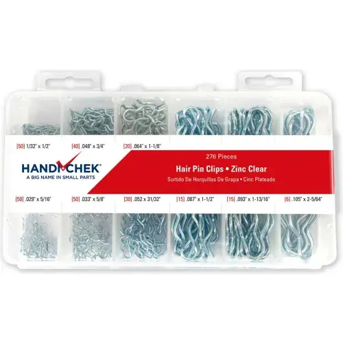 Hair Pin Assortment Carbon Steel Zinc Clear 276 Piece Luxury
