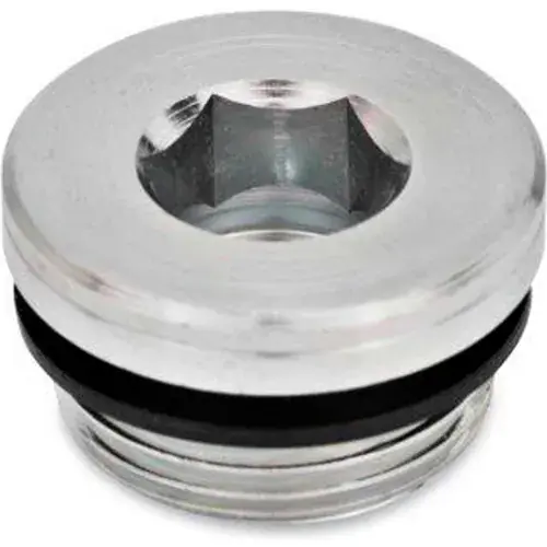 J.W. Winco GN 749 Threaded Pipe Plugs, Steel, Zinc Plated, with NBR Synthetic Rubber Seal, G 3/8 Professional Grade