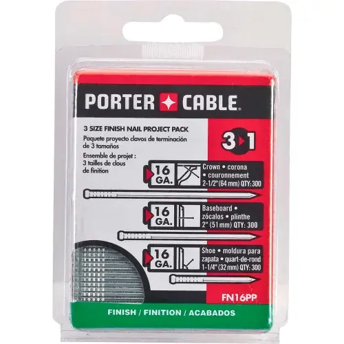 Porter-Cable 16 Gauge Finish Nail Project, 900/Qty Save Now