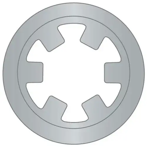 3/16" Reinforced External Push-On Ring - .010 Thick - Stamped - Stainless Steel - USA - Pkg Qty 50 Must Have