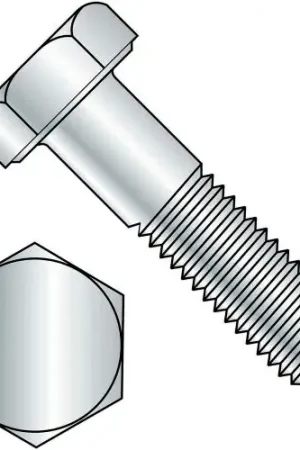 Hex Head Cap Screw - M5 x 0.8 x 20mm - Steel - Zinc Clear - Class 8.8 - DIN 933 - Pkg of 100 Free Returns
