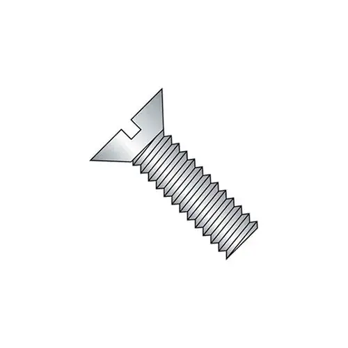 M3 x 0.5 x 4mm Machine Screw - Slotted Flat Head - Steel - Zinc - DIN 125B - Pkg of 100 Deal