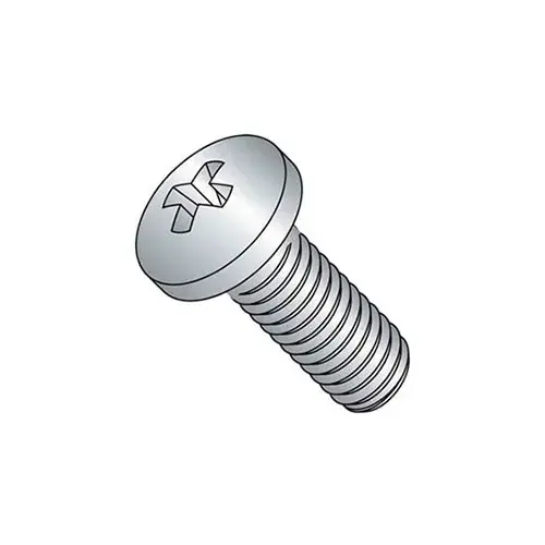 M4 x 0.7 x 8mm Machine Screw - Phillips Pan Head - Steel - Zinc - DIN 125B - Pkg of 100 Holiday Sale