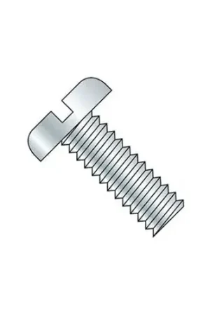 Top Rated M5 x 0.8 x 20mm Machine Screw - Slotted Pan Head - Steel - Zinc - DIN 125B - Pkg of 100