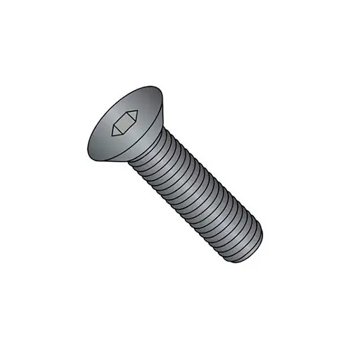 M4 x 0.7 x 8mm Flat Socket Cap Screw - Steel - Black Oxide - DIN 125B - Class 10.9 - Pkg of 100 While Supplies Last