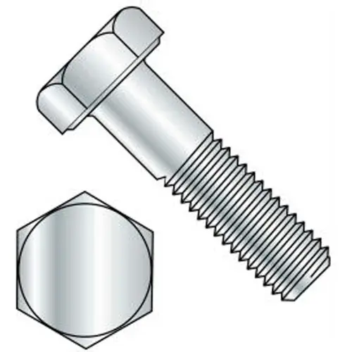 Budget M8 x 1.25 x 45mm - Hex Head Cap Screw - 304 Stainless Steel - DIN 931/933 - Pkg of 100