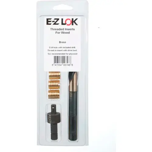 E-Z Knife™ Threaded Insert Installation Kit for Hard Wood - Brass - 5/16-18 - EZ-400-5 Mega Sale
