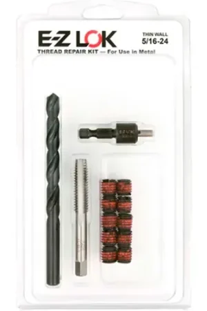Direct From Factory E-Z LOK™ Thread Repair Kit for Metal - Thin Wall - 5/16-24 x 7/16-14 - EZ-310-524