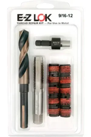 One Day Deal E-Z LOK™ Thread Repair Kit for Metal - Standard Wall - 9/16-12 x 3/4-10 - EZ-329-9