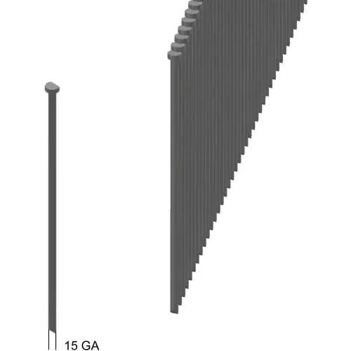 Bargain 15GA Nail angled 2-1/2" Length stainless 304 33° angled Finish Nail - Pkg 4000