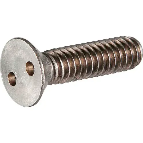 Fan Favorite 1/4-20 x 1" Tamper-Proof Security Spanner Machine Screw - Flat Head - 18-8 Stainless Steel - 100 Pk
