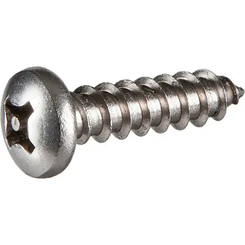 4 x 3/8" Security Sheet Metal Screw - Pan Phillips (P1) Head - 18-8 Stainless Steel - 100 Pk Trusted Brand