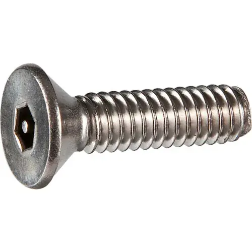 Low Price 5/16-18 x 1-1/2" Tamper-Proof Security Cap Screw - Flat Socket Head - 18-8 Stainless Steel - 50 Pk