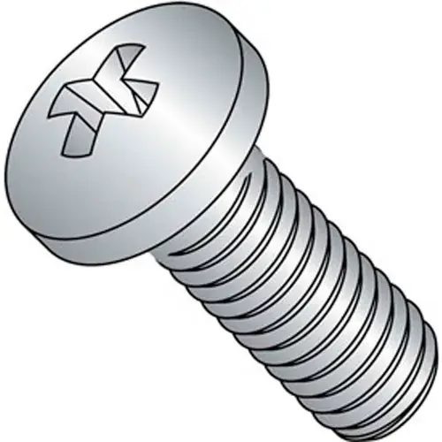 8-32 x 2-1/2" Machine Screw - Pan Head - Phillips - Steel - Zinc CR+3 - FT, Pack of 100 Holiday Sale