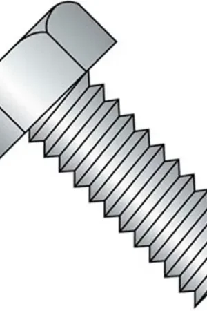 10-32 x 1/2" Machine Screw, Indented Hex Head, Unslotted, Steel, Zinc CR+3, UNF, FT, Pack of 100 Special Offer