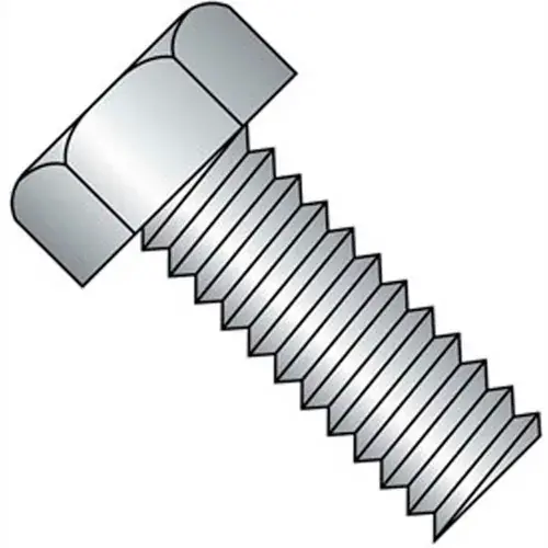 Buy Today 12-24 x 3/4" Machine Screw, Indented Hex Head, Unslotted, Steel, Zinc CR+3, FT, UNC, Pack of 100