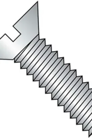 8-32 x 1-1/2" Machine Screw - Flat Head - Slotted - Steel - Zinc CR+3 - FT, Pack of 100 Flash Sale