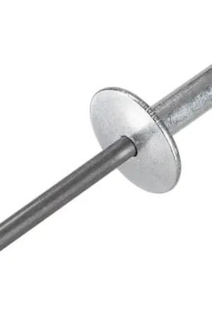 Pop Blind Rivet - 3/16 x 6-6 - Flange Head - Up to 3/8" Grip - Steel/Steel - USA - Pkg of 250 Crafted