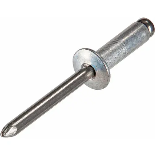 Pop Blind Rivet - 3/16 x 6-6 - Button Head - Up to 3/8" Grip - Stainless Steel /Steel - Pkg of 500 Professional Grade