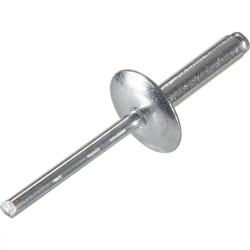 Premium Pop Blind Rivet - 3/16 x 6-10 - Large Flange Head - Up to 5/8" Grip - Aluminum/Aluminum - Pkg of 250