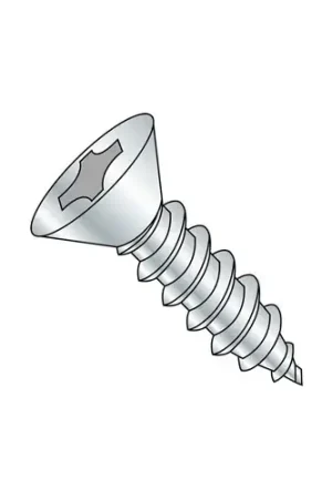 6 x 1/2" Sheet Metal Screw - Phillips Flat Head - Steel - Zinc Plated - Pkg of 100 Authentic