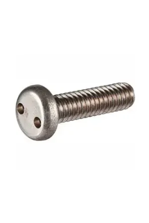 Clearance M4 x 0.7 x 20mm Security Machine Screw - Pan Spanner Head - 18-8 Stainless Steel - FT - UNC - 100 Pk