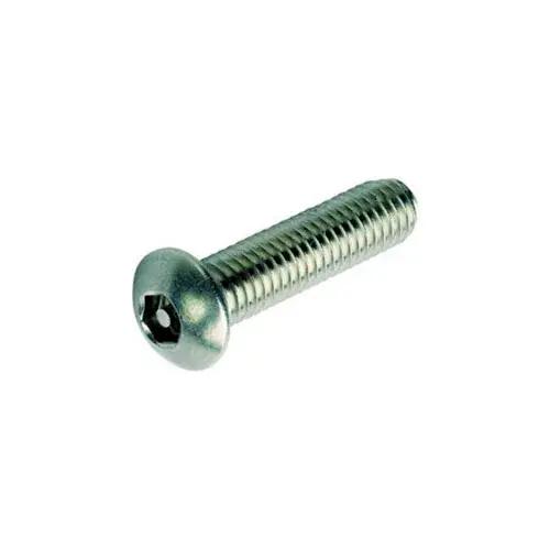 Top Rated 1/4-20 x 2-1/2" Security Machine Screw - Button Hex Socket Head - Alloy Steel - Black Oxide - 100 Pk