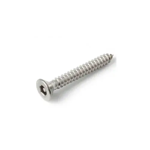 Final Sale 10AB x 1-1/2" Security Sheet Metal Screw - Flat Hex Socket Head - 302HQ/18-8 SS - USA - 100 Pk