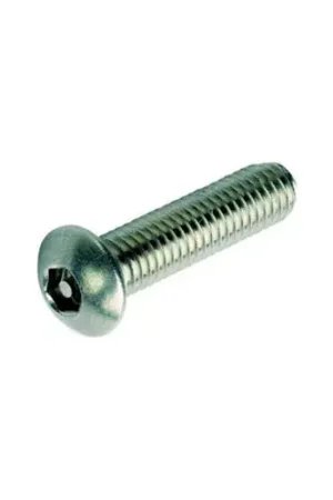 10-32 x 1" Security Machine Screw - Button Hex Socket Head - 302HQ/18-8 SS - FT - UNF - USA - 100 Pk Time-Limited