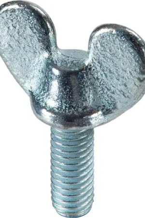 Trending 1/4-20 x 3/4" Wing Screw - 1-1/4" Head Width - Malleable Iron - Zinc - USA - Pkg of 25