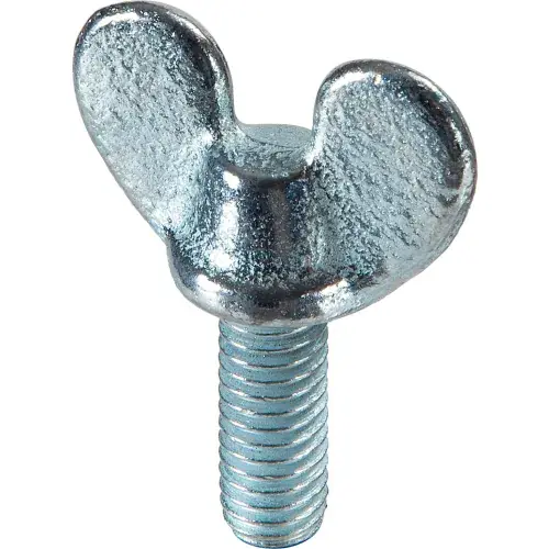 Trending 1/4-20 x 3/4" Wing Screw - 1-1/4" Head Width - Malleable Iron - Zinc - USA - Pkg of 25