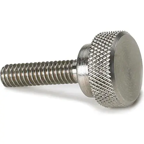 Precision Thumb Screw w/ Shoulder - 8-32 - 5/16" Thread - 1/2" Head Dia. - Stainless - Pkg of 5 Secure Checkout
