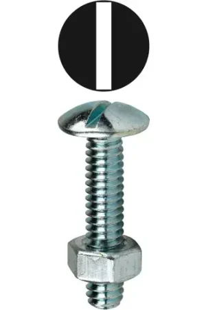 Factory Price L.H.Dottie® Stove Bolt Screw Kit w/ Hex Nuts, Steel, 1/4"-20, Assorted, 100 Pack