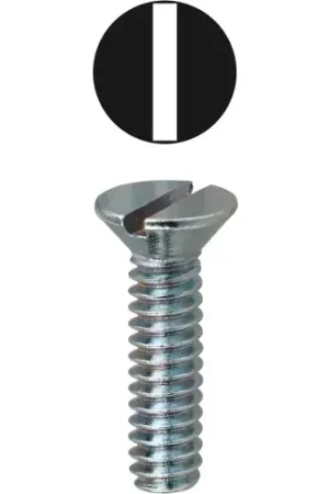 Bargain L.H.Dottie® Slotted Flat Head Machine Screw, 6-32 x 3", 100 Pack