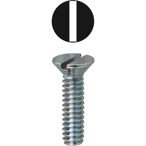 Bargain L.H.Dottie® Slotted Flat Head Machine Screw, 6-32 x 3", 100 Pack