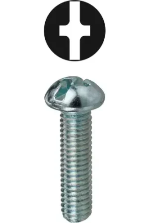 Exclusive Offer L.H.Dottie® Head Machine Screw Kit, Round, Phillips/Slotted, 6"-32", Assorted