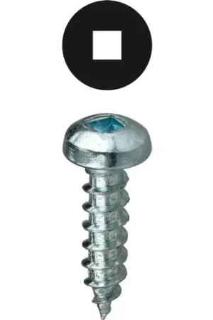 Get Yours L.H.Dottie® Sheet Metal Screw, Square Pan Head, Carbon Steel, 8 x 1-1/2", 100 Pack