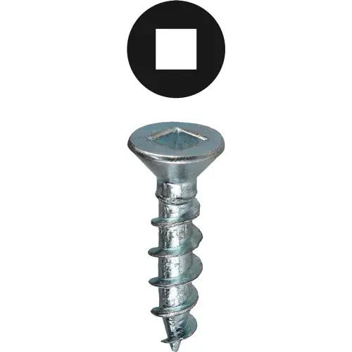 L.H.Dottie® Flat Head Wood Screw, Square, Carbon Steel, 10 x 2-1/2", 100 Pack Special Offer
