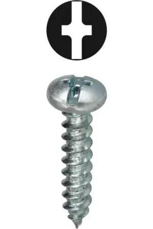 Seasonal Sale L.H.Dottie® Sheet Metal Screw, Combo Pan Head, Carbon Steel, 10 x 3/4", Tuff 100 Pack