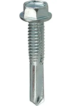 Budget L.H.Dottie® Self Drilling Screw, Tek 5 Hex Washer Head, 12 x 1-1/4"L, 100 Pack