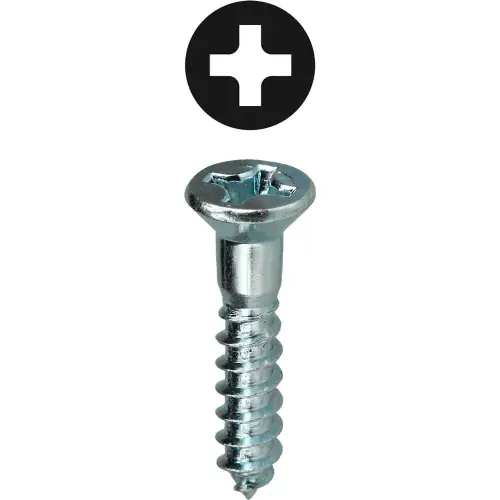 New Release L.H.Dottie® Flat Head Wood Screw, Phillips, Carbon Steel, 10 x 3/4", 100 Pack