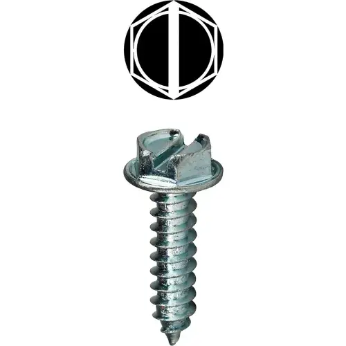 L.H.Dottie® Sheet Metal Screw, Phillips/Slotted, Hex Washer Head, 6 x 1", 100 Pack Factory Price